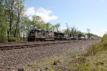NS 9896 takes train 25G west through Cove PA